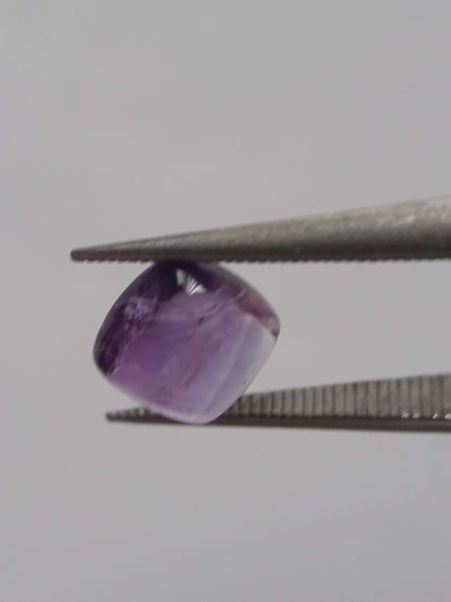 Natural purple Amethyst - 1.140 ct - cushion cabochon - 6.0 x 6.0 mm All Amethyst Gemstones Natural Gems Belgium