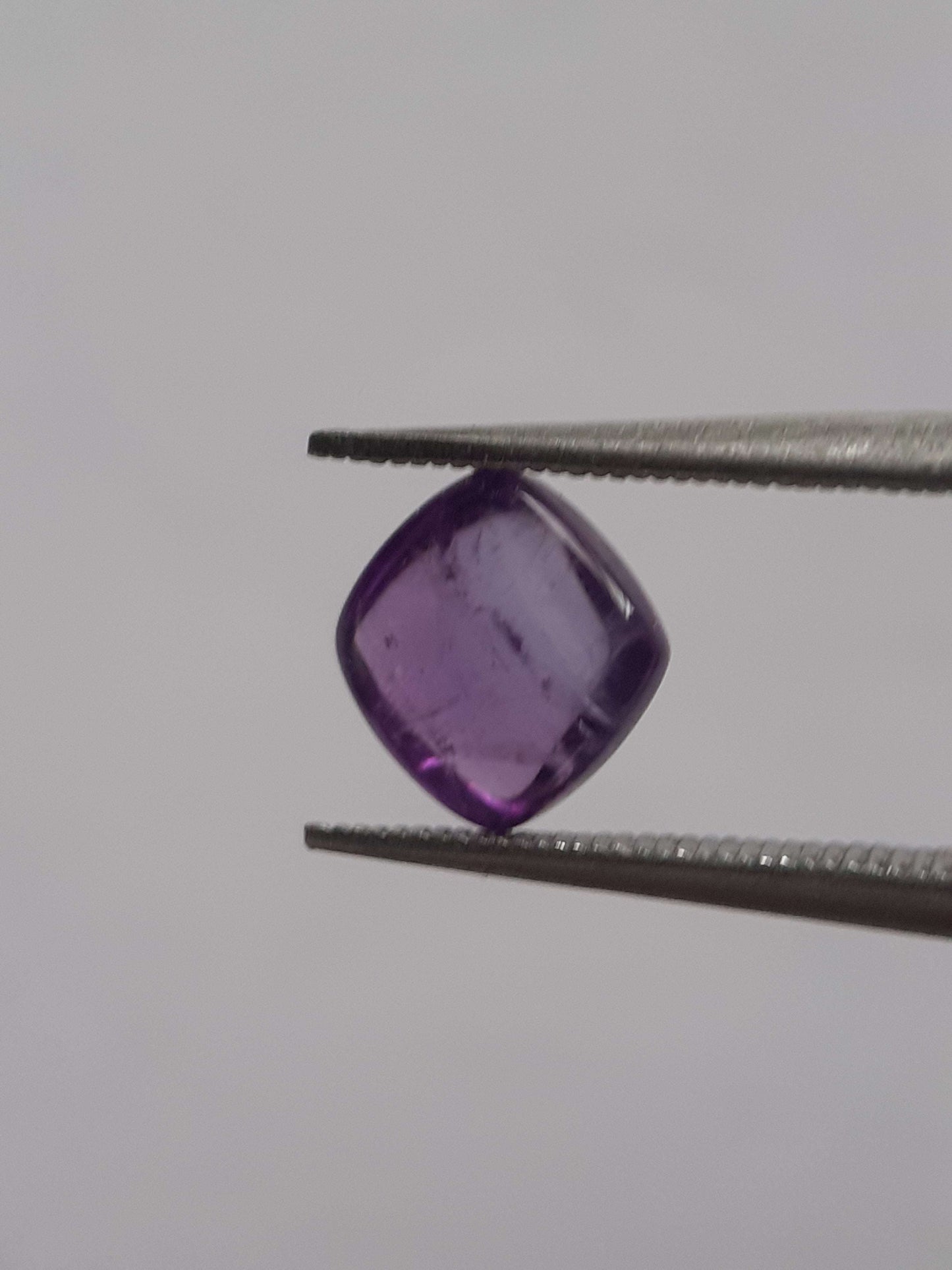 Natural purple Amethyst - 1.140 ct - cushion cabochon - 6.0 x 6.0 mm All Amethyst Gemstones Natural Gems Belgium