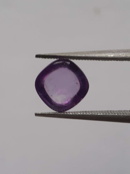 Natural purple Amethyst - 1.644 ct - cushion cabochon - 7.0 x 7.0 mm All Amethyst Gemstones Natural Gems Belgium