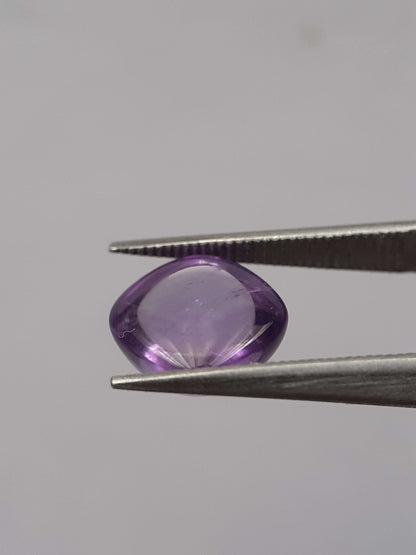 Natural purple Amethyst - 1.644 ct - cushion cabochon - 7.0 x 7.0 mm All Amethyst Gemstones Natural Gems Belgium