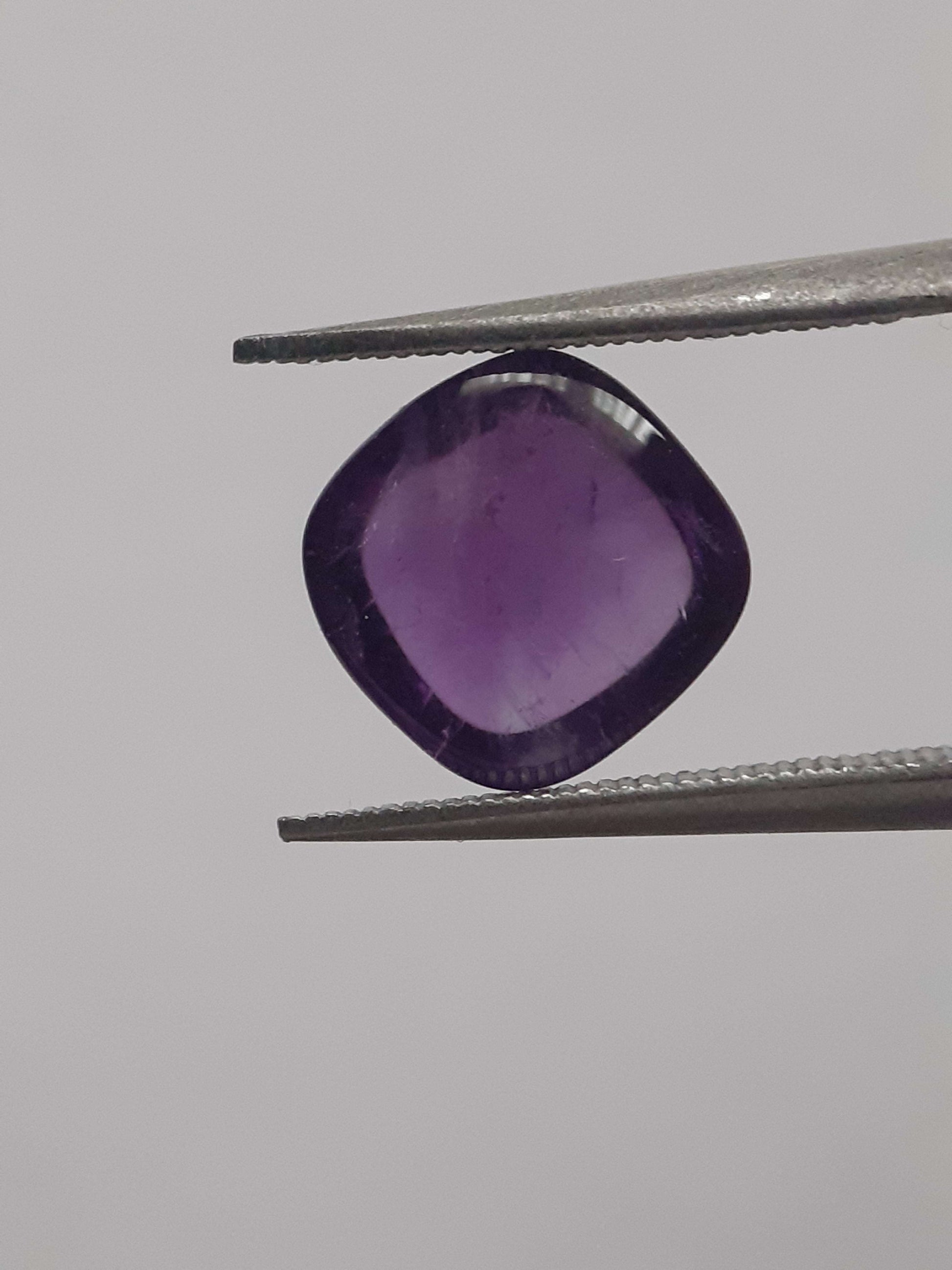 Natural purple Amethyst - 2.188 ct - cushion cabochon - 7.8 x 7.8 mm All Amethyst Gemstones Natural Gems Belgium