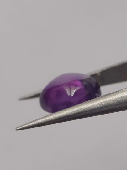 Natural purple Amethyst - 2.598 ct - cushion cabochon - 7.9 x 7.8 mm All Amethyst Gemstones Natural Gems Belgium