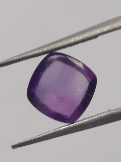 Natural purple Amethyst - 2.598 ct - cushion cabochon - 7.9 x 7.8 mm All Amethyst Gemstones Natural Gems Belgium