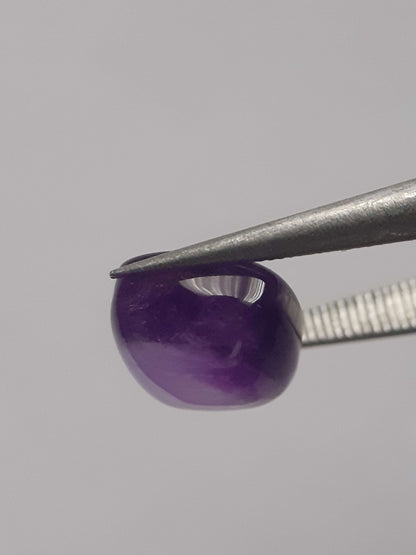 Natural purple Amethyst - 3.200 ct - cushion cabochon - 8 x 8 mm All Amethyst Gemstones Natural Gems Belgium