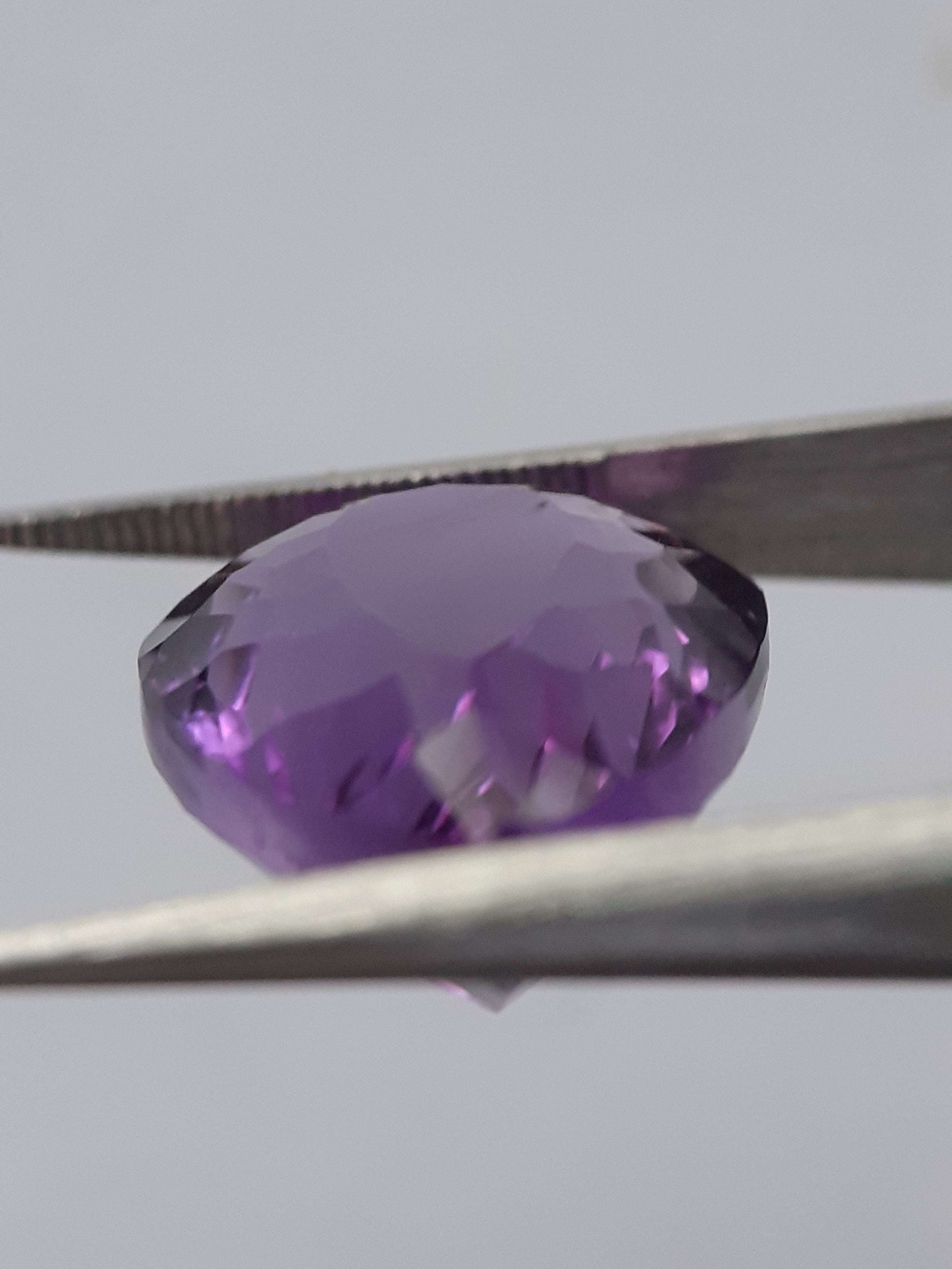 Natural purple Amethyst - 9.778 ct - Pear - good color - good clarity All Amethyst Gemstones Natural Gems Belgium