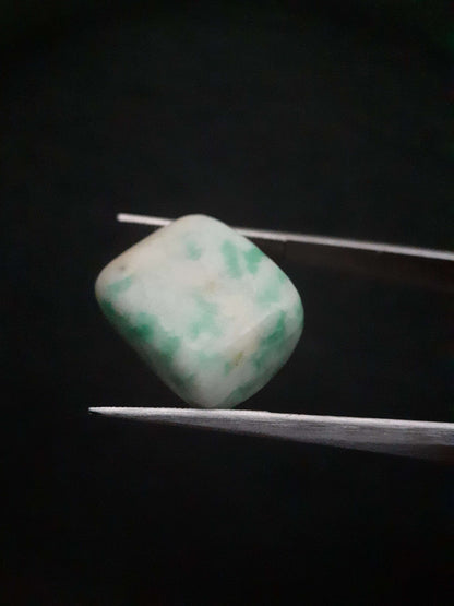 Natural white and green Amazonite - 14.263 ct - tumbled Amazonite stone All Amazonite gemstones - Amazonite tumbled stones Natural Gems Belgium