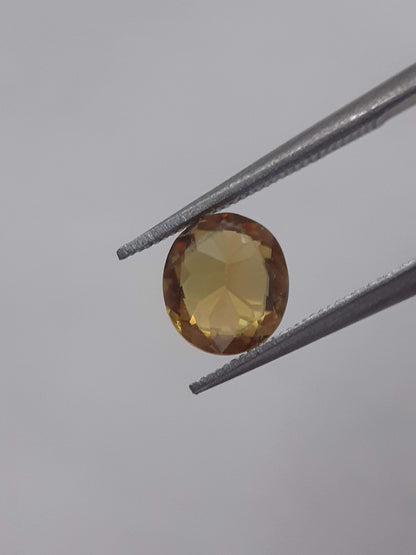 Natural yellow shpene - 0.824 ct - cushion - unheated All Sphene (Titanite) Gemstones - Faceted Sphene Natural Gems Belgium