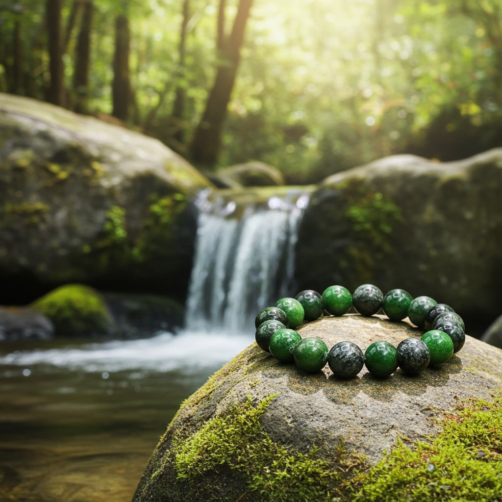 Ruby Zoisite Bead Bracelet 6 mm – Natural Ruby in Zoisite Gemstone Bracelet - Natural Gems Belgium