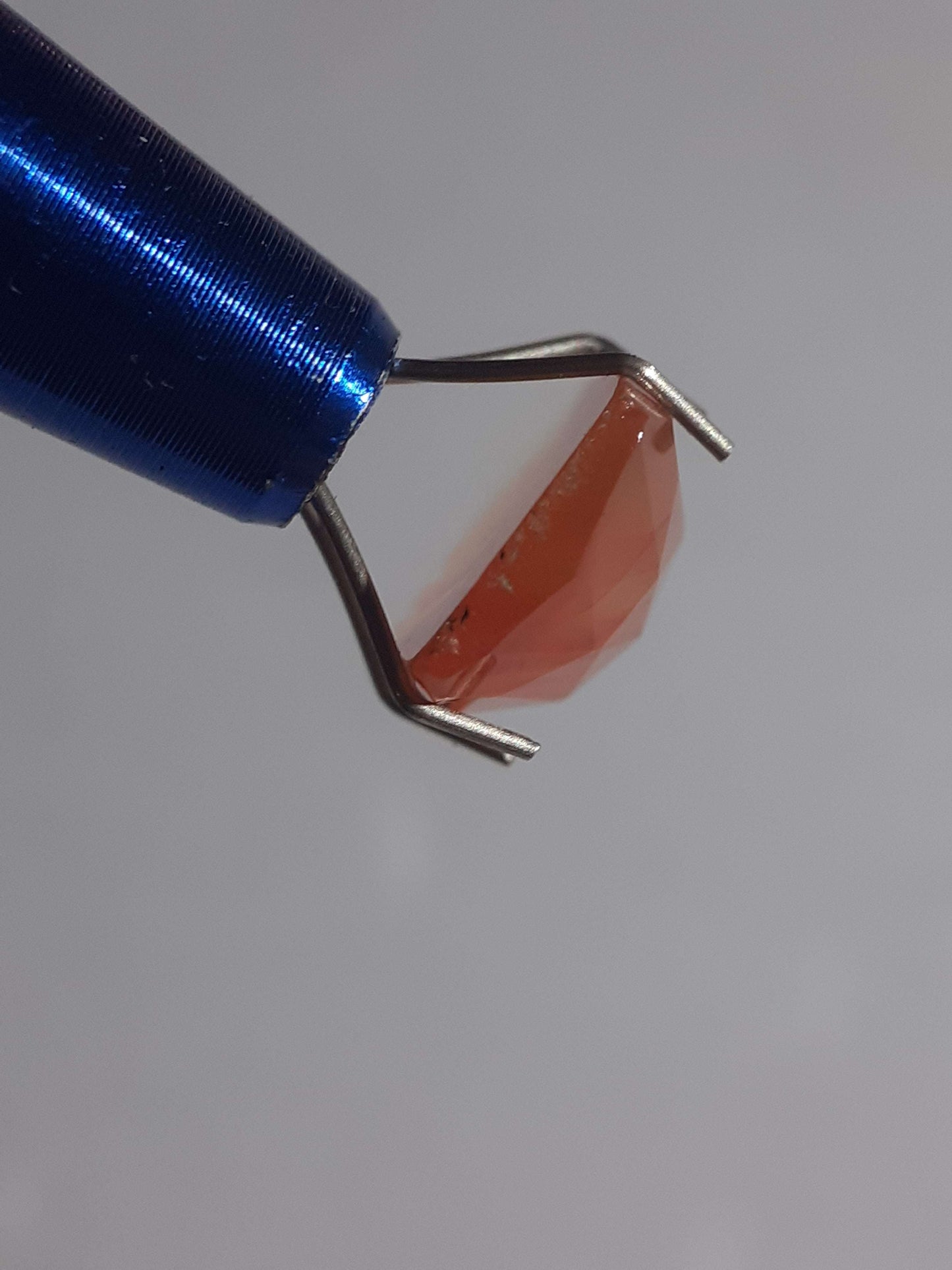 beautiful yellowish reddish orange Carnelian,rose cut, cushion, 3.25 ct All Carnelian Gemstones - Faceted Carnelian Natural Gems Belgium