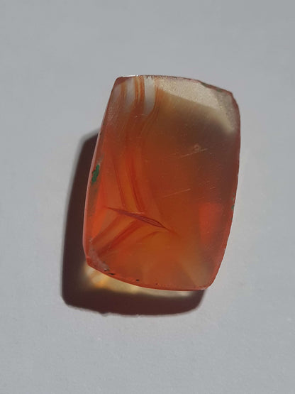 beautiful yellowish reddish orange Carnelian,rose cut, cushion, 3.25 ct All Carnelian Gemstones - Faceted Carnelian Natural Gems Belgium