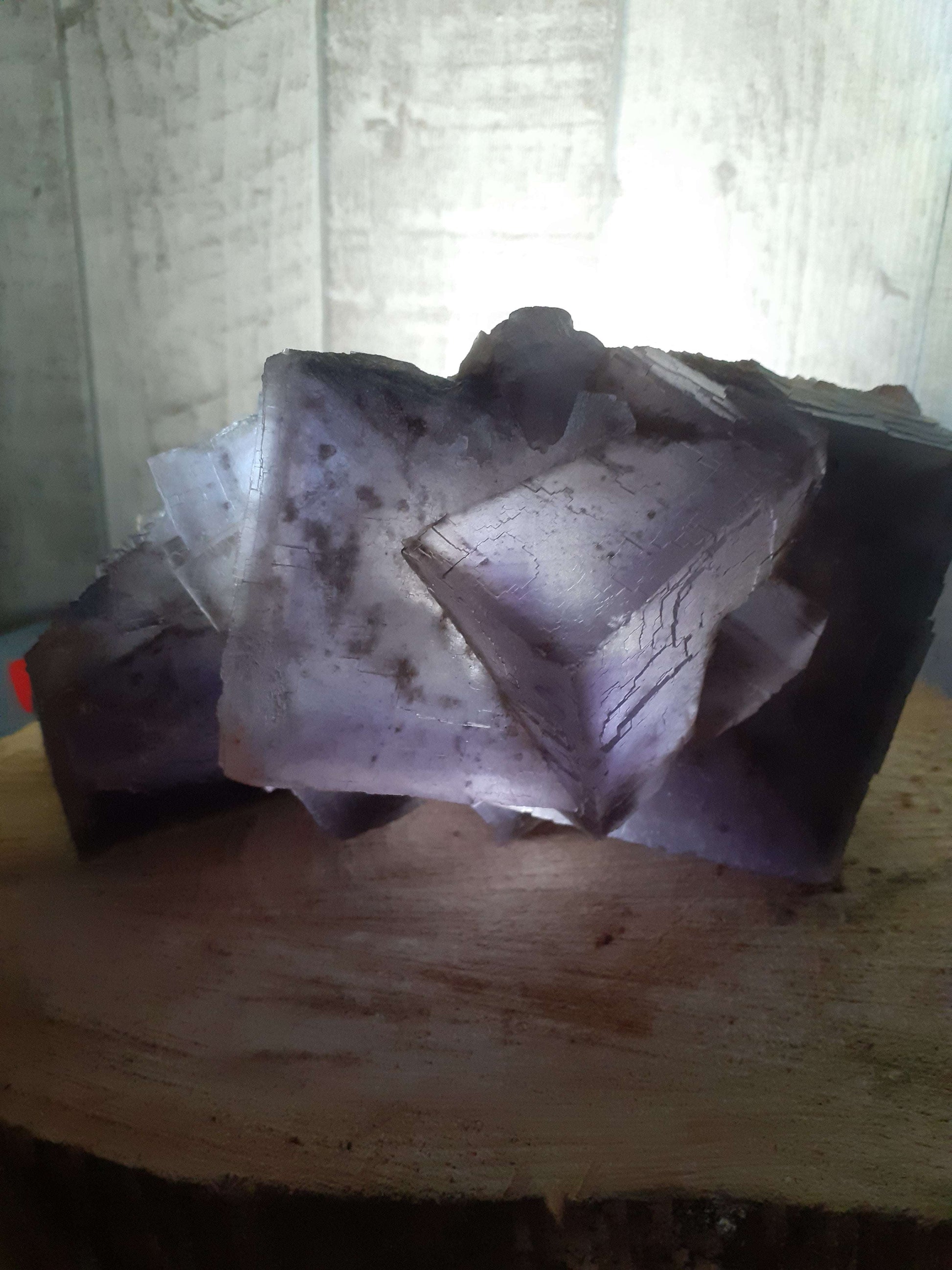 Big fluorite crystal, well shaped, 1780 grams - Natural Gems Belgium