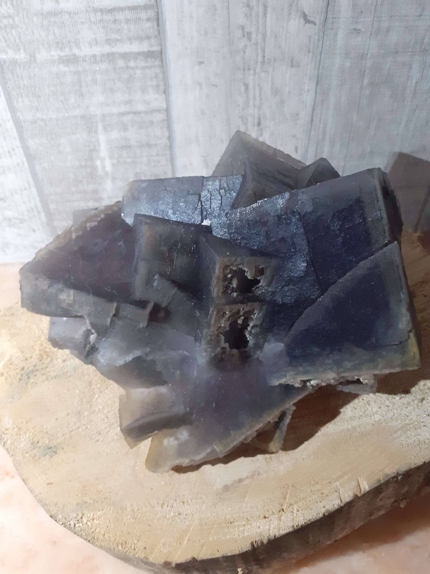 Big fluorite crystal, well shaped, 1780 grams - Natural Gems Belgium