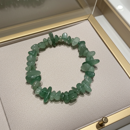 Crystal Chips Bracelet - Aventurine - polished - green aventurine - Natural Gems Belgium