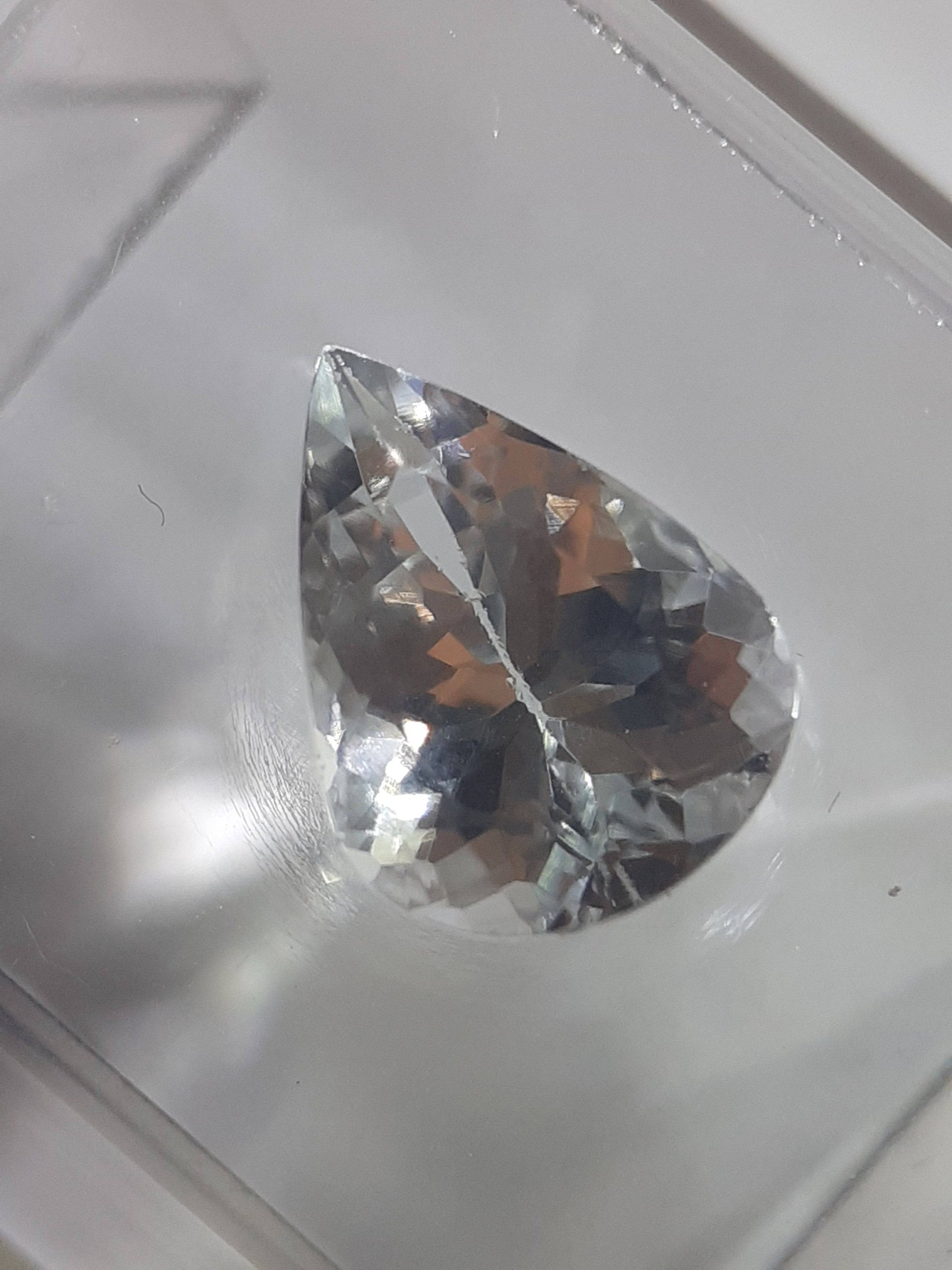 Certified Natural Goshenite (beryl) - 1.19ct - Zambia - Sealed - Natural Gems Belgium