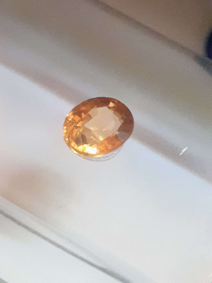 Certified Spessartite Mandarin Garnet - 0.50 ct - Sealed - Natural Gems Belgium