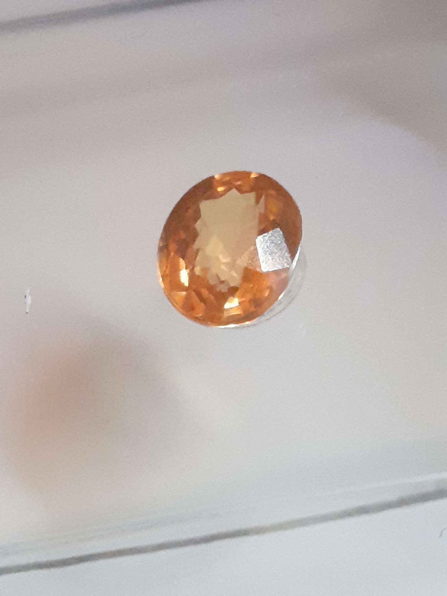 Certified Spessartite Mandarin Garnet - 0.50 ct - Sealed - Natural Gems Belgium