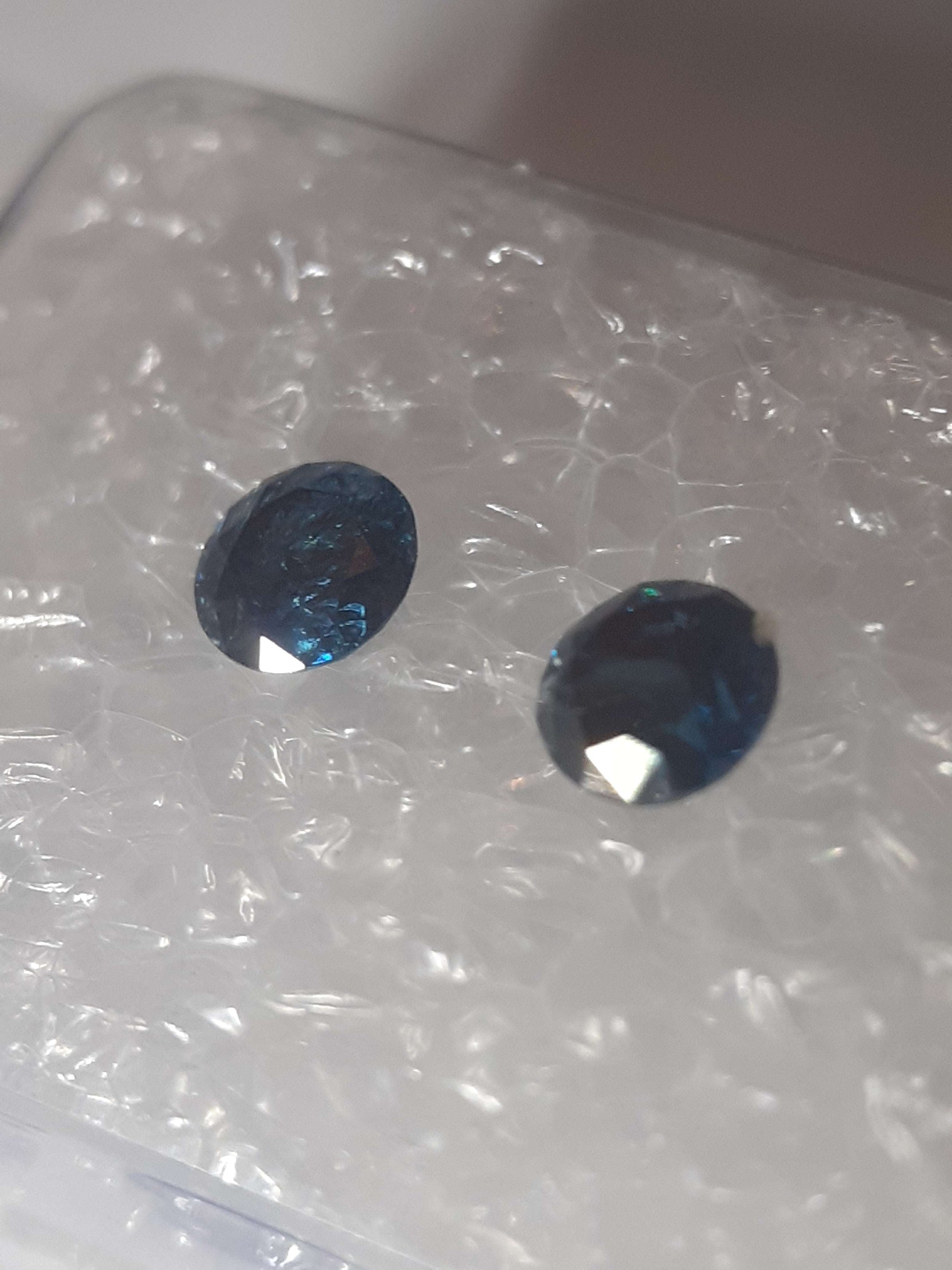 Diamonds Pair Round - Natural - certified - 0.36 ct - sealed - Natural Gems Belgium