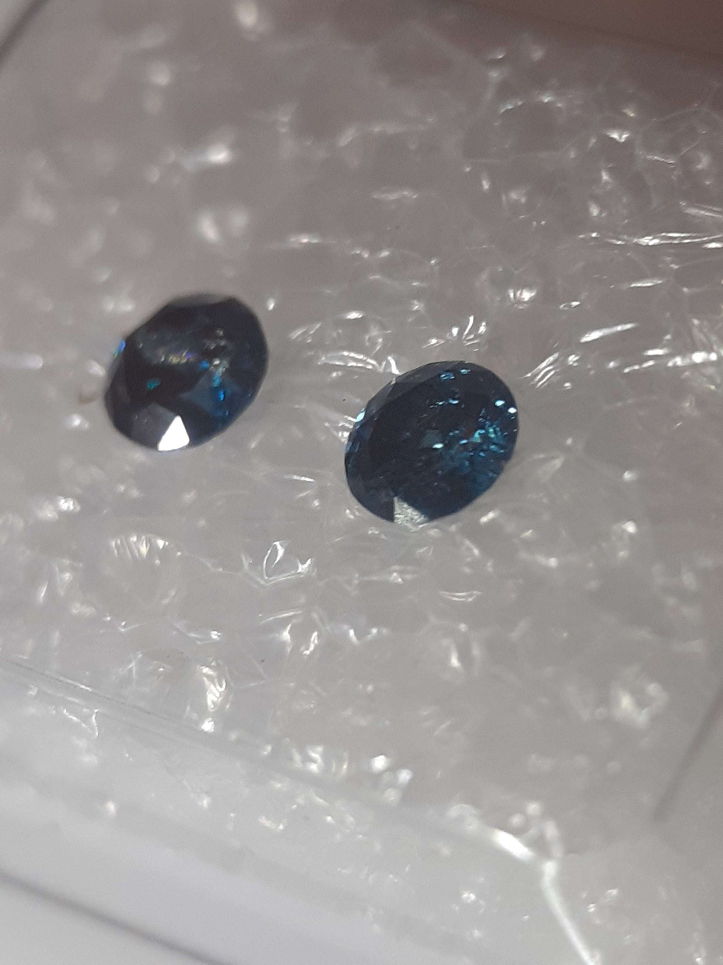 Diamonds Pair Round - Natural - certified - 0.36 ct - sealed - Natural Gems Belgium