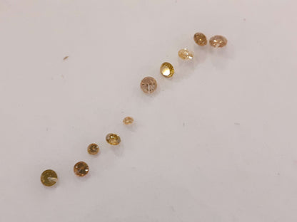 Lot of 0.15Ct Round Shape 100% Natural Sparkling Diamonds (10pcs) - Natural Gems Belgium