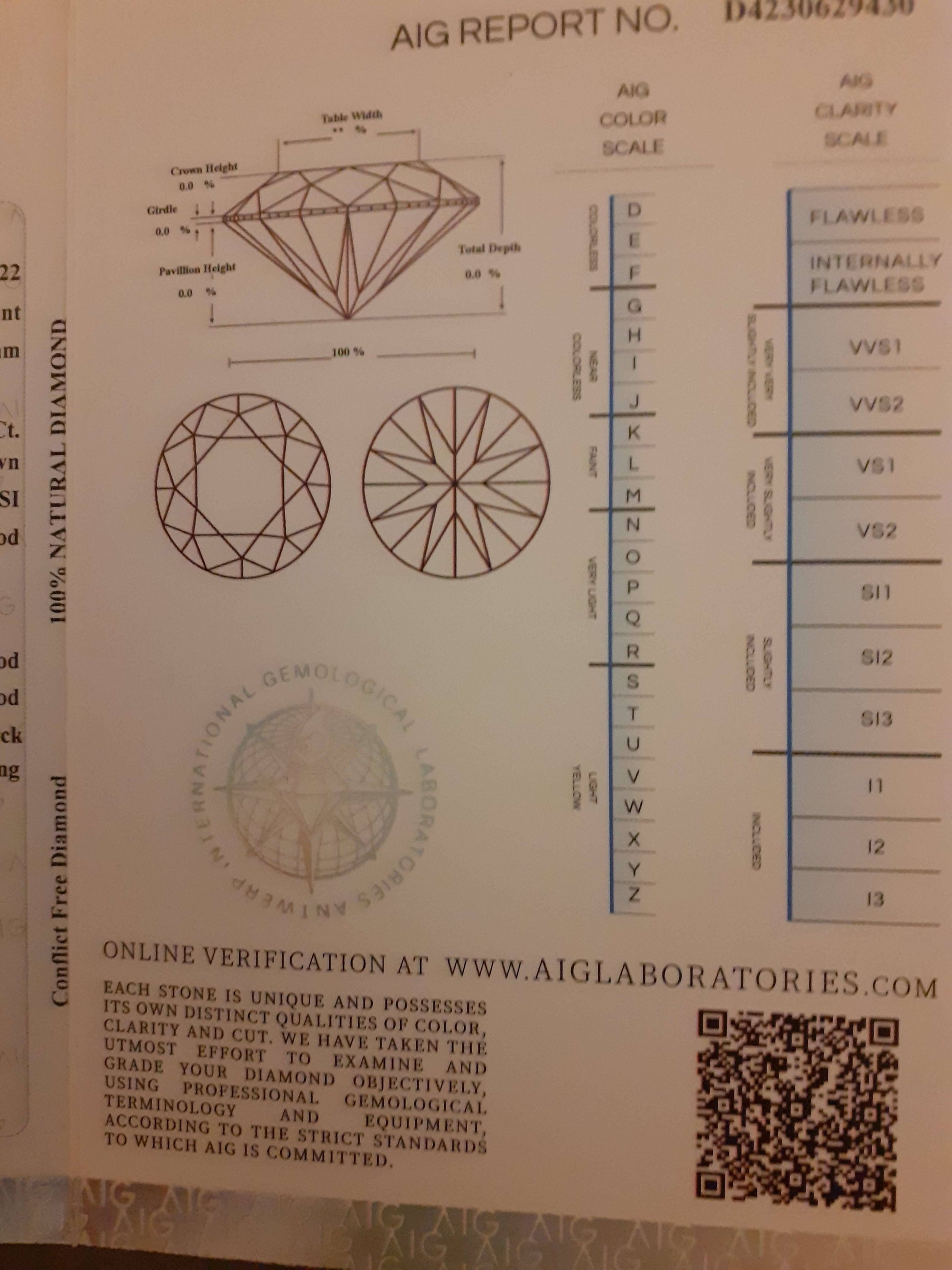 lot of 30 Certified Natural Diamonds - Round Brilliant - 1.03 ct - sealed - Natural Gems Belgium