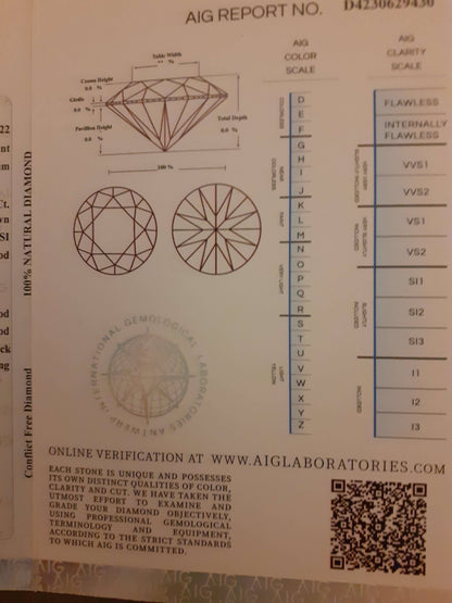 lot of 30 Certified Natural Diamonds - Round Brilliant - 1.03 ct - sealed - Natural Gems Belgium