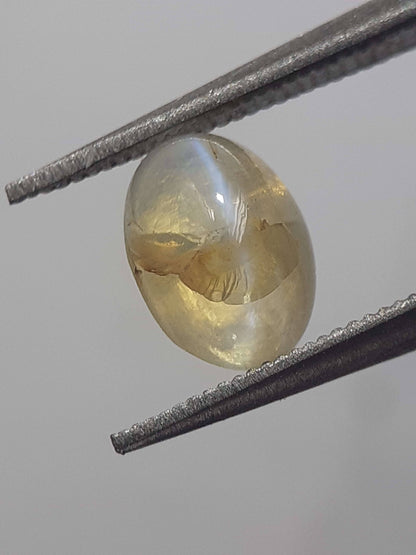 Natural bicolor chatoyance Chrysoberyl - 0.94 ct - oval - extremely rare - certified by NGB