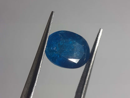 Natural blue Apatite - 2.88 ct - oval - unheated - certified by NGB - Natural Gems Belgium