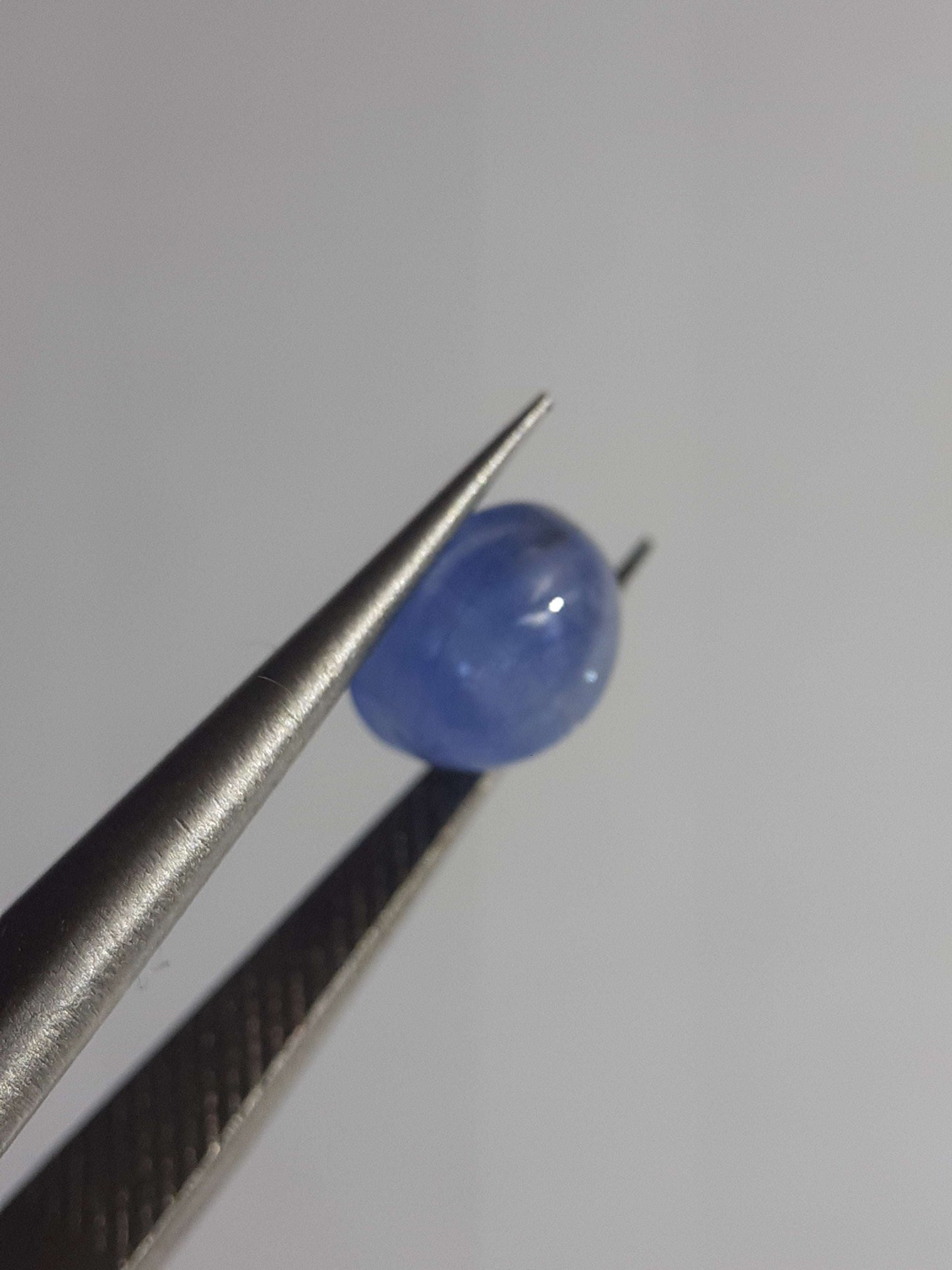 Natural blue Sapphire - 1.28 ct - oval cabochon - Ceylon - heated - certified by NGB - Natural Gems Belgium