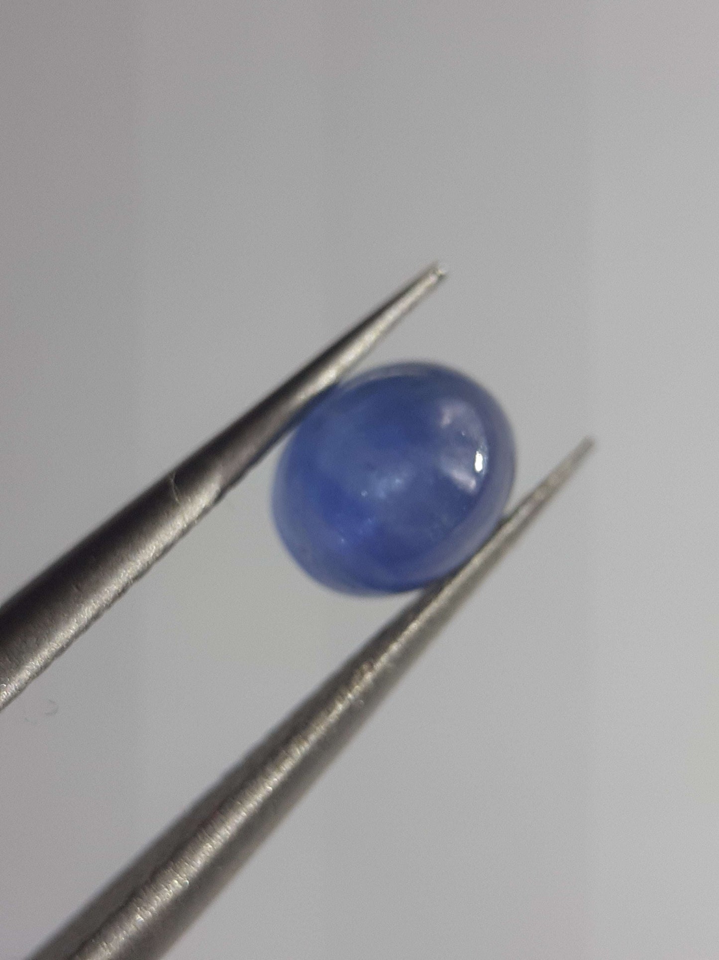 Natural blue Sapphire - 1.28 ct - oval cabochon - Ceylon - heated - certified by NGB - Natural Gems Belgium