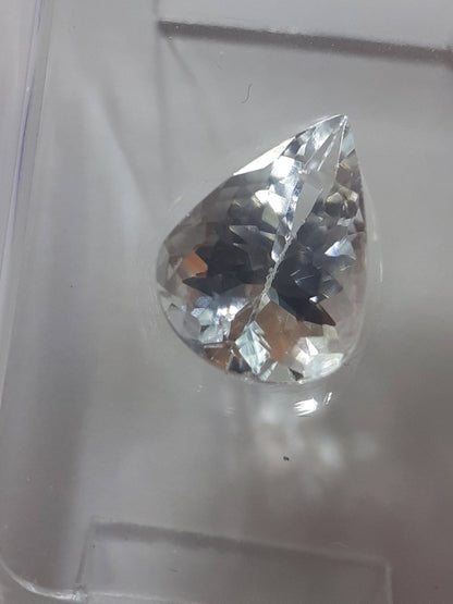 Certified Natural Goshenite (beryl) - 1.19ct - Zambia - Sealed - Natural Gems Belgium