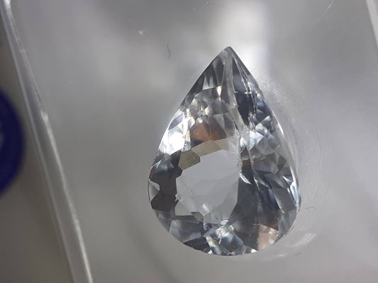 Certified Natural Goshenite (beryl) - 1.19ct - Zambia - Sealed - Natural Gems Belgium