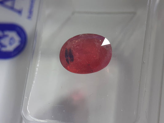 Certified Natural Ruby - 1.35ct - Madagascar - sealed - Natural Gems Belgium