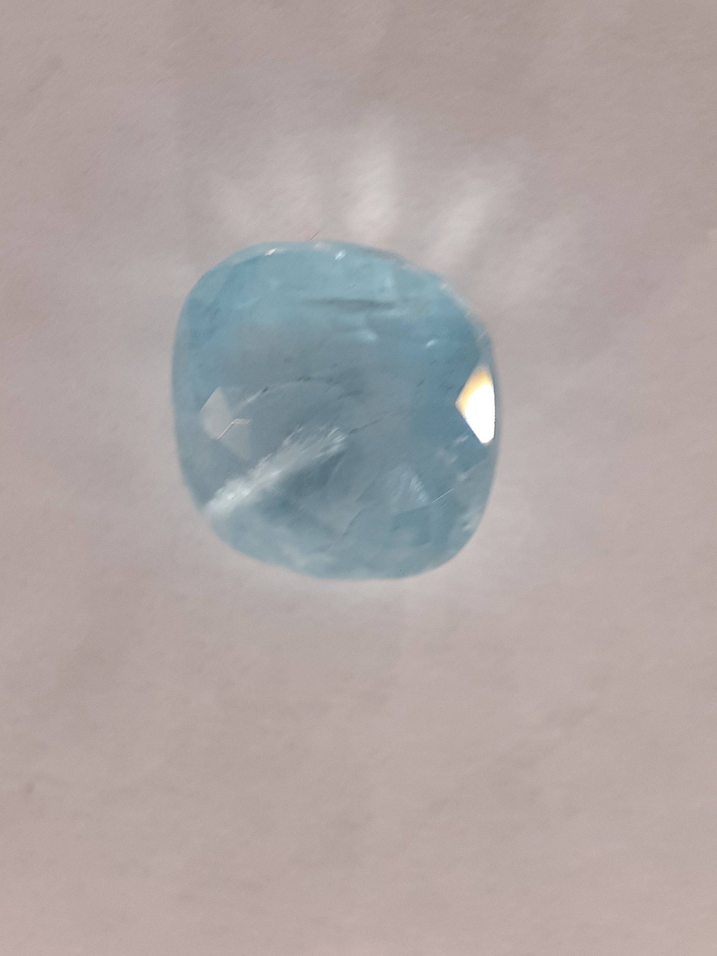 Natural Aquamarine - 3.62 ct - Cushion - unheated untreated - Brasil - Certified by seller - Natural Gems Belgium