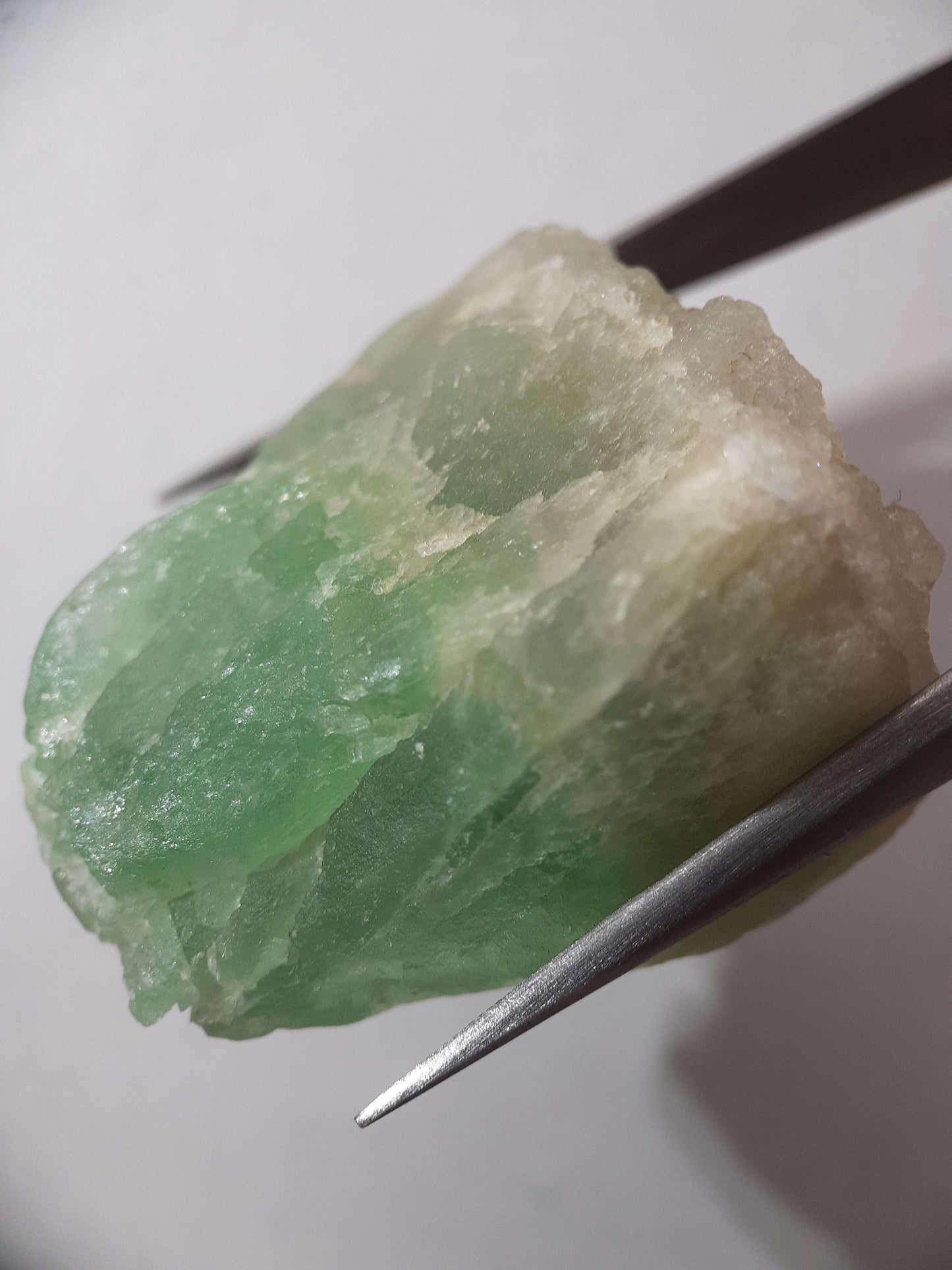 Natural Green Fluorite - 154.93 ct - Rough Gemstone - unheated - Certified by NGB