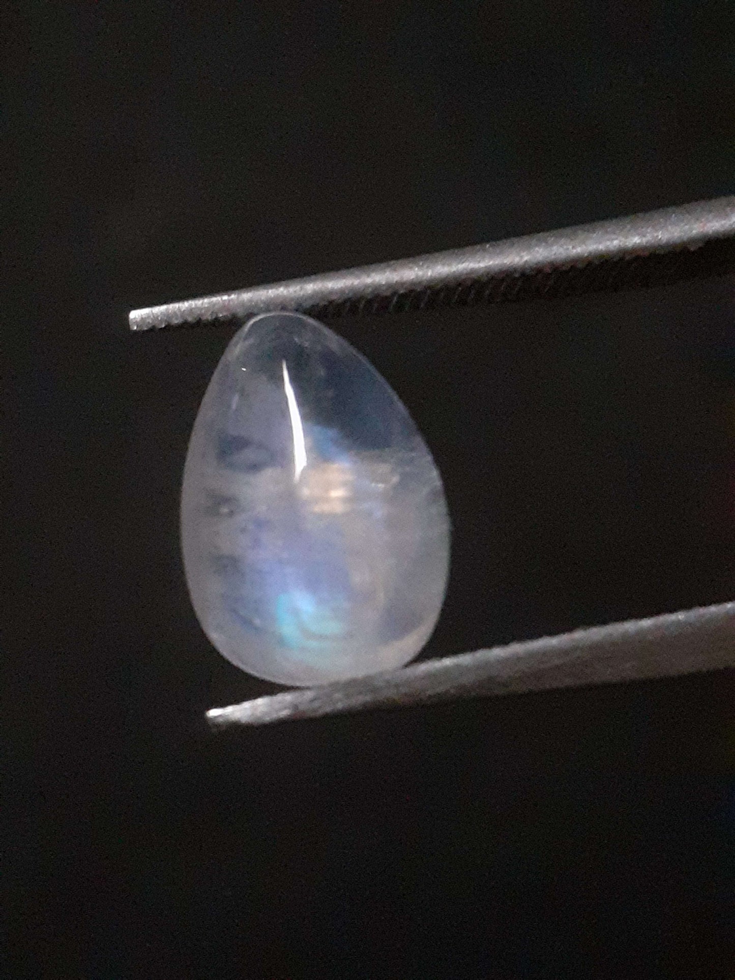 Natural Moonstone - blue adularescence - 1.650 ct - pear