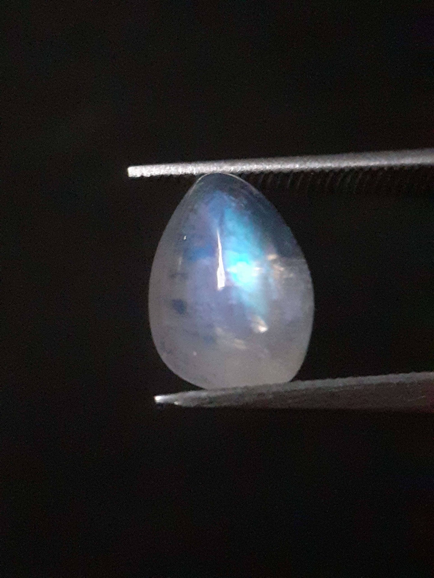 Natural Moonstone - blue adularescence - 1.650 ct - pear