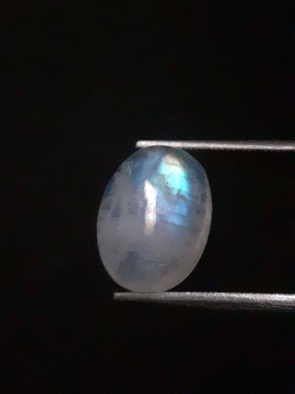 Natural Moonstone - blue adularescence - 2.810 ct - oval - certified natural