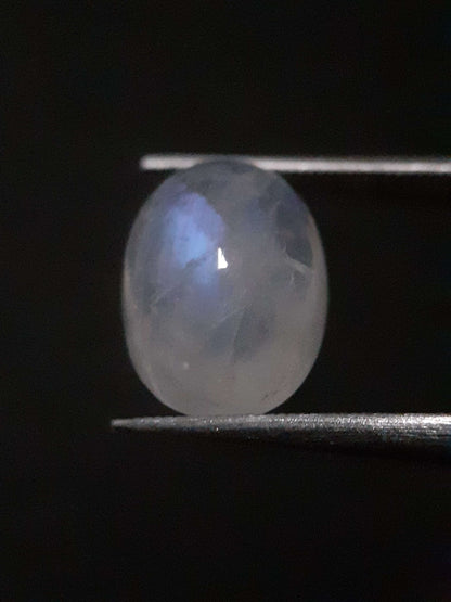 Natural Moonstone - blue adularescence - 4.115 ct - oval - certified natural