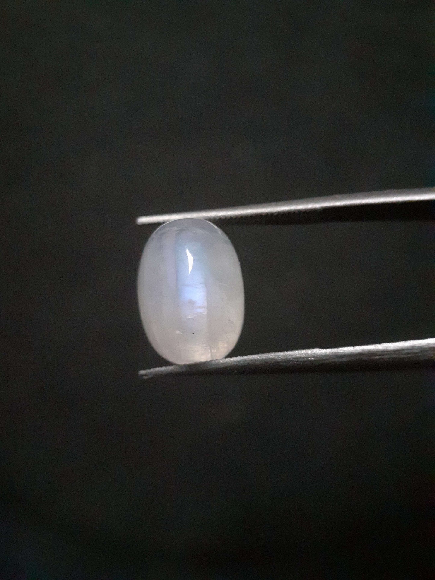 Natural Moonstone - blue adularescence - 4.445 ct - oval - certified natural