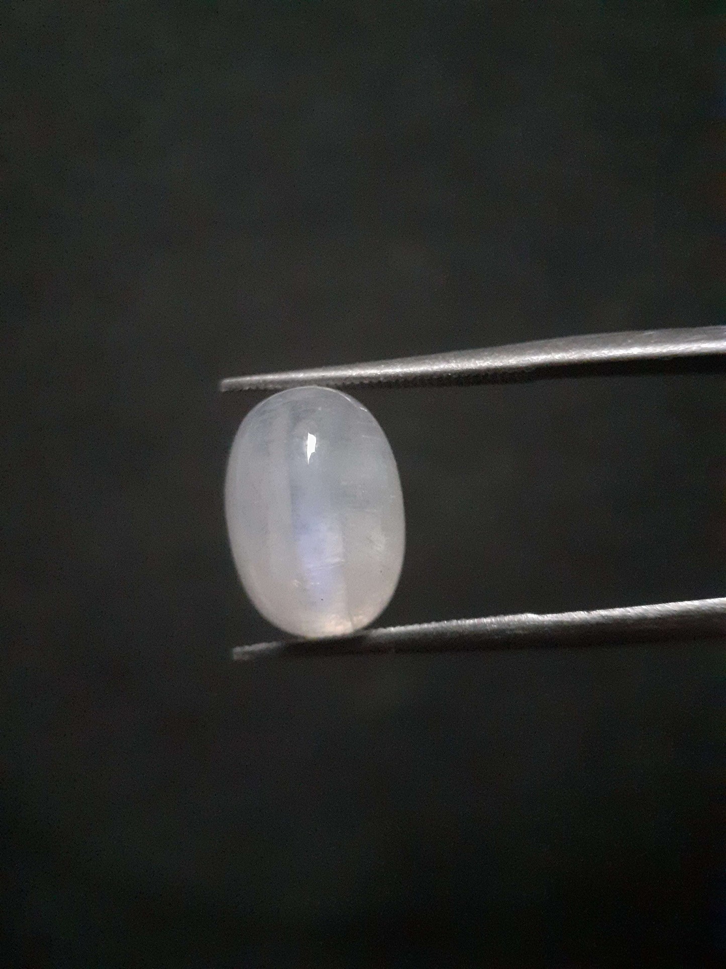 Natural Moonstone - blue adularescence - 4.445 ct - oval - certified natural