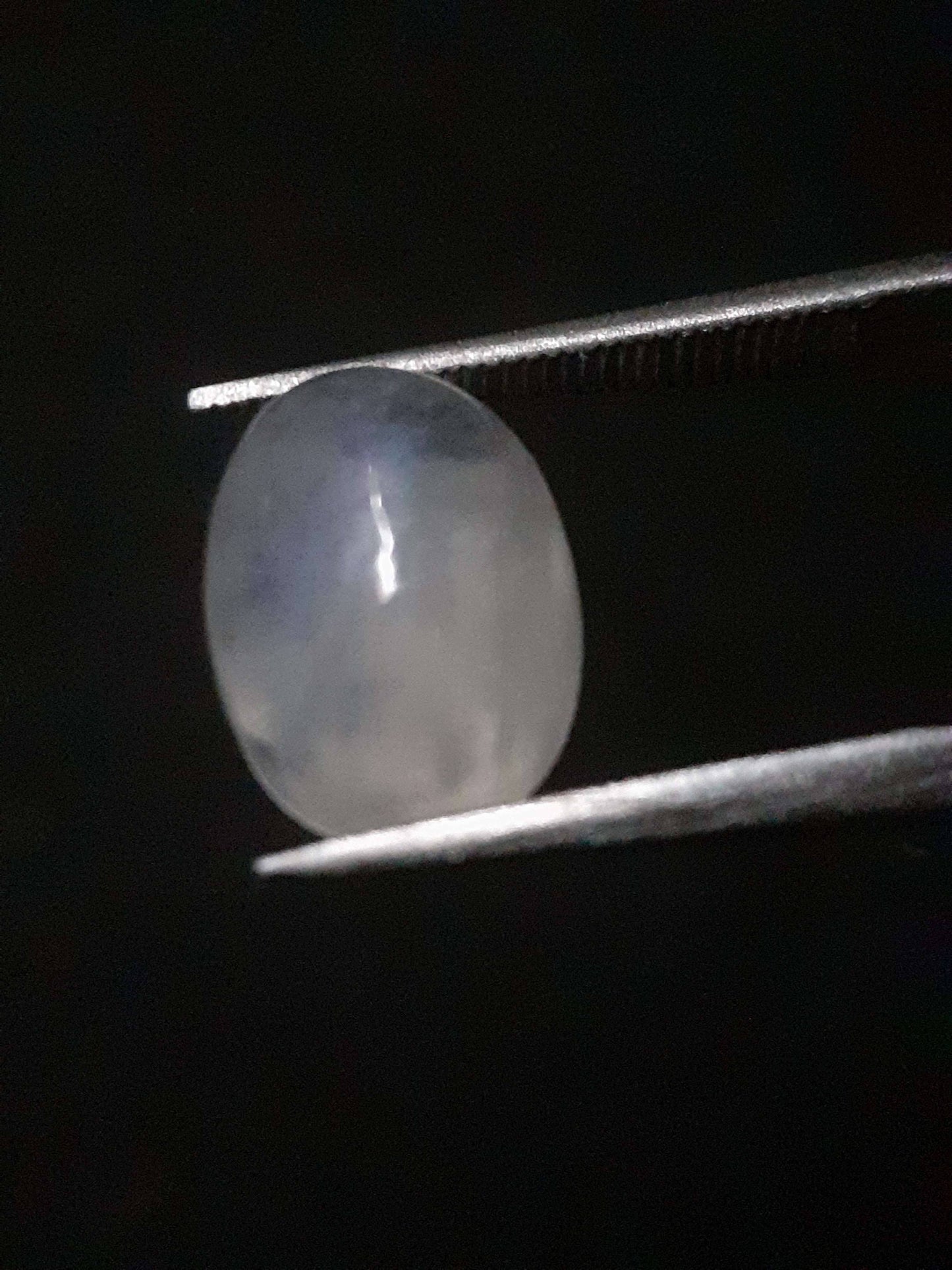 Natural Moonstone - faint blue adularescence - 3.220 ct - oval cabochon