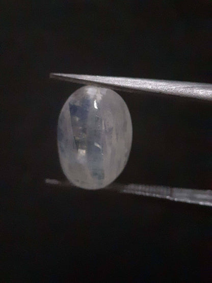 Natural Moonstone - light blue and blue adularescence - 4.478 ct - oval cabochon