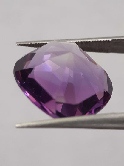 Natural purple Amethyst - 8.14 ct - cushion - unheated