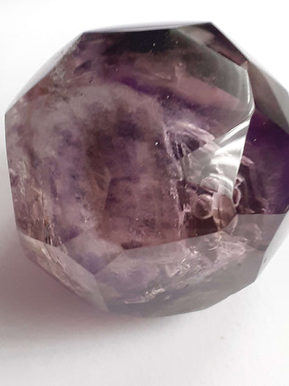 Natural purple Amethyst - enhydro amethyst crystal - 198.544 ct - rough dice facet crystal