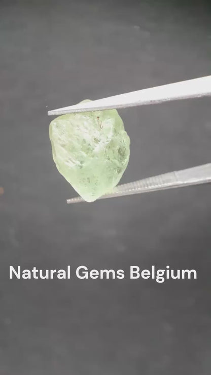 Natural Green Peridot - 6.333 ct - rough gemstone - for faceting - certified natural