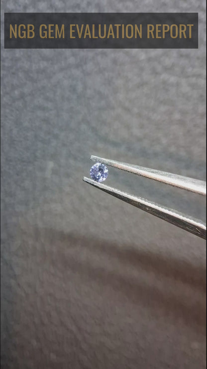 Tanzanite Naturale Taglio Brillante Rotondo 0,030 ct – 2 mm | Delicatamente Riscaldata | Collezione Premium