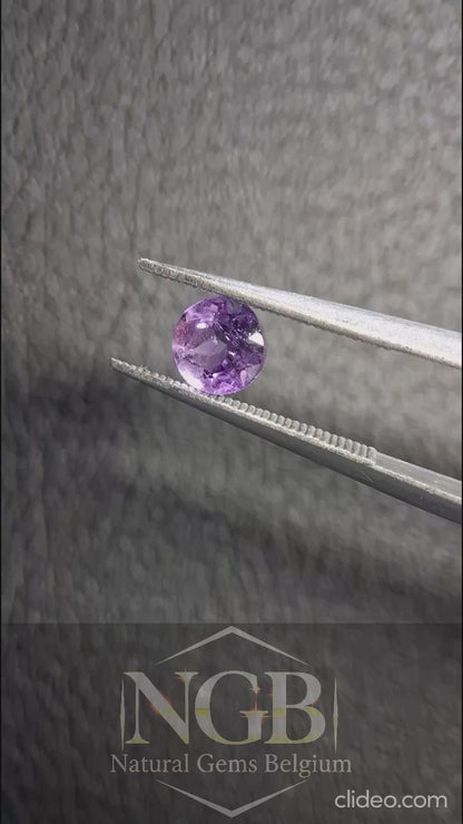 Améthyste Violette Taille Ronde 5mm 0.462 ct – Pierre Précieuse d'Améthyste Naturelle