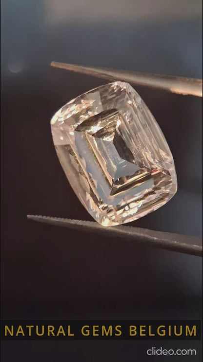 Quartz naturel pur - 8,209 ct - taille coussin personnalisée - quartz incolore