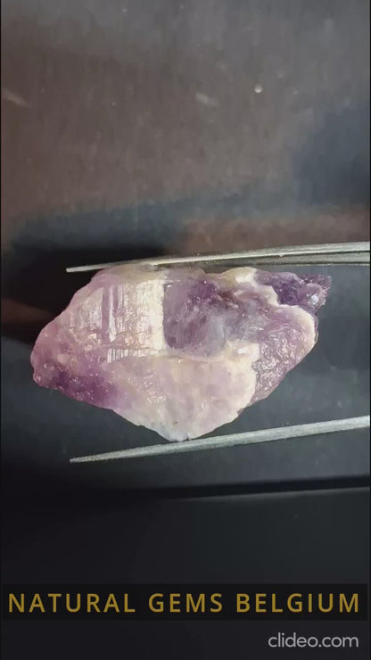 Natural amethyst - Rough Dream Amethyst - 104 ct - 4.4 x 2.2 cm - chevron amethyst