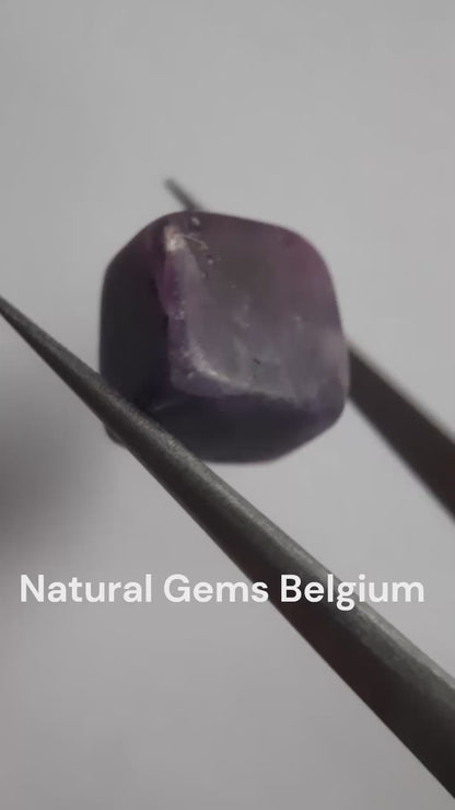 Natural deep purple Amethyst - 16.375 ct - Tumbled Amethyst - unheated